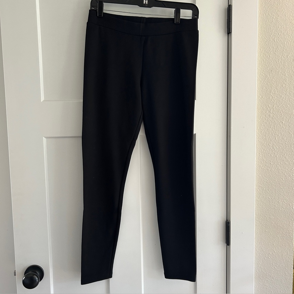 LOFT Black Knit Leggings Pants, Size Small - Picture 1 of 7